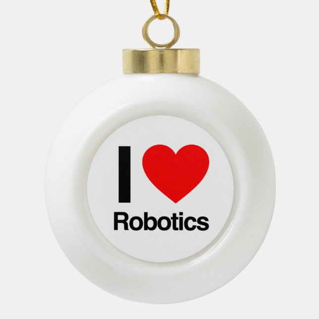 Boule En Céramique j'aime la robotique (Devant)