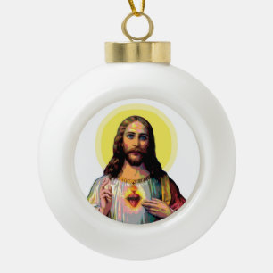 Boule En Céramique Jésus-Christ dans le style Pop Art