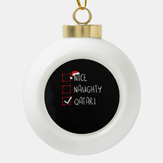 Boule En Céramique Joli patrimoine de Noël qatari coquin