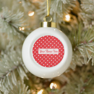 Boule En Céramique Joyeuse Saint-Valentin Moderne Motif d'Amour