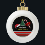 Boule En Céramique Joyeux et lumineux, Noël<br><div class="desc">Joyeux et brillant,  ornement de bal de Noël. Une décoration élégante et un cadeau parfait pour votre famille et vos amis.</div>