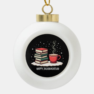 Boule En Céramique Joyeux Jolabokaflod Famille Célébration Cadeau