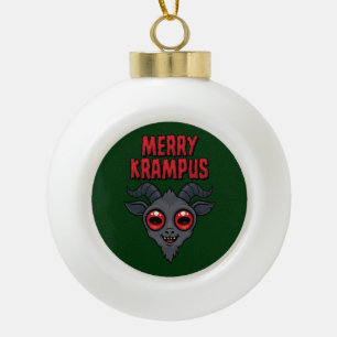 Boule En Céramique Krampus Joyeusement Mignon et Flippant