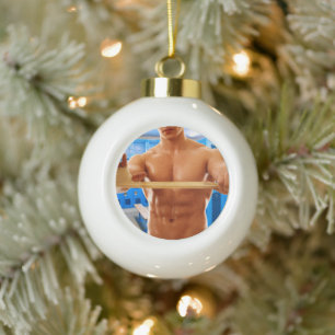 Boule En Céramique La chemise de SlipperyJoe homme musclé abdos poitr