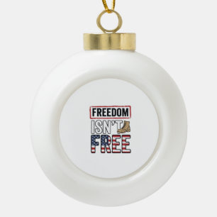 Boule En Céramique La liberté n'est pas gratuite modèle de t-shirt pa