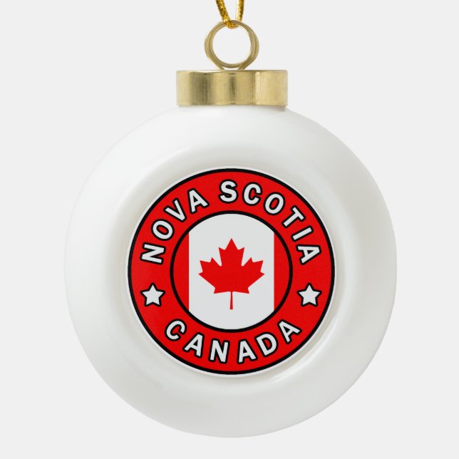 Boule En Céramique La Nouvelle-Écosse Canada (Devant)