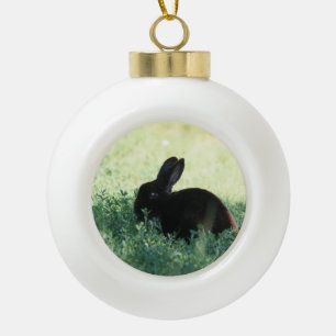 Boule En Céramique Lapin noir de Lil