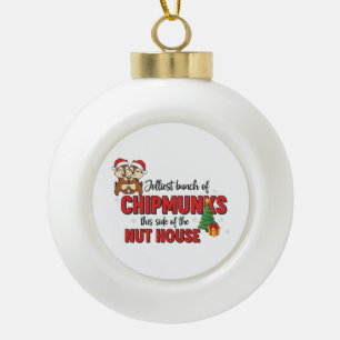 Boule En Céramique Le plus joli groupe de Chipmunks Ce côté Noël