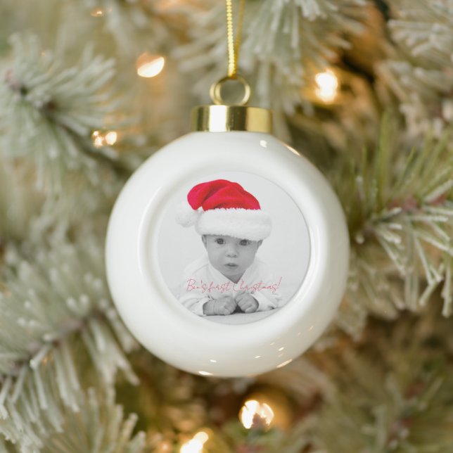 Boule En Céramique Le premier Noël de Ben ! (Arbre)