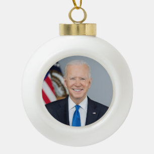 Boule En Céramique Le président Joe Biden Portrait de la Maison Blanc