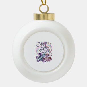Boule En Céramique Licorne Boo-licorne Vecteur Premium Vector Design_