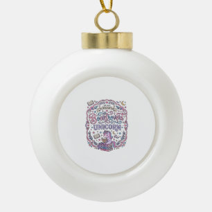 Boule En Céramique Licorne Booktrovert Licorne Amusant Cadeau Mignon