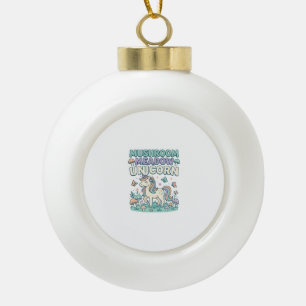 Boule En Céramique Licorne Champignon Prairie Licorne T-Shirt Mode De