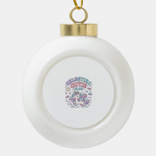 Boule En Céramique Licorne Club Céleste Mignon Rétro Style Produit G