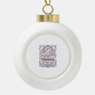 Boule En Céramique Licorne Conte de Fées Sabots Création Merch Origin
