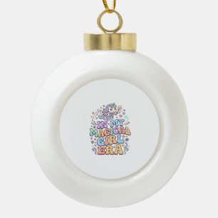 Boule En Céramique Licorne Dans Mon Autocollant Kawaii d'Ère de Fille