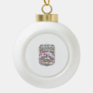 Boule En Céramique Licorne Dans Mon Rêve Arc-En-Ciel Ère Vêtements Co