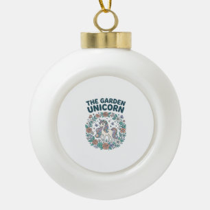 Boule En Céramique Licorne Le Jardin Licorne T-Shirt Design Tendance_