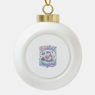 Boule En Céramique Licorne Réservée et Idée de Cadeau Magique Typogra