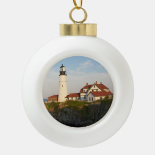 Boule En Céramique Lighthouse Portland Maine Ornament