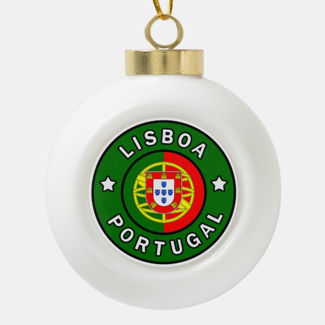 Boule En Céramique Lisboa Portugal (Devant)