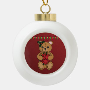 Boule En Céramique L'ornement cadeau de Teddy's Premium