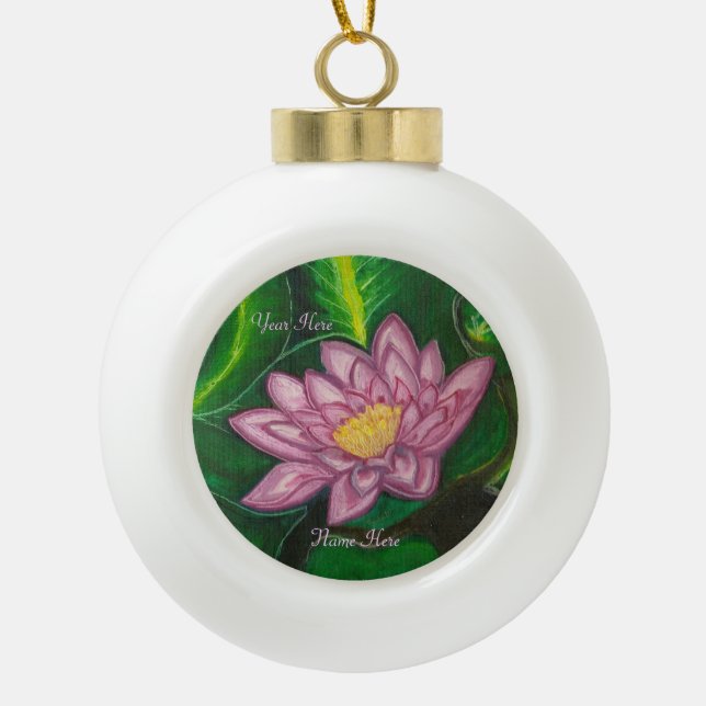 Boule En Céramique Lotus Blossom (Lily Pad) (Devant)