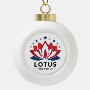 Boule En Céramique Lotus pour POTUS Kamala Harris 2024