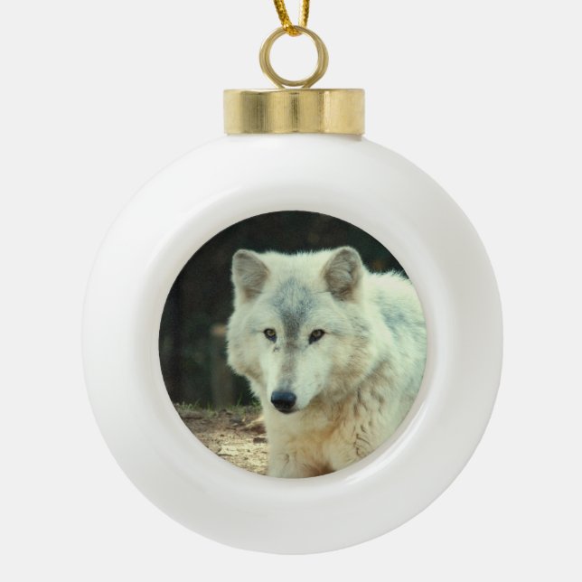 Boule En Céramique Loup (Devant)