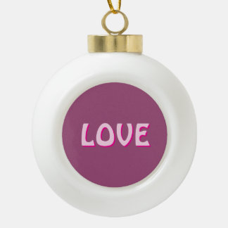 BOULE EN CÉRAMIQUE LOVE NECKLACE POUR FEMMES CADEAUX, PETITE AMIE