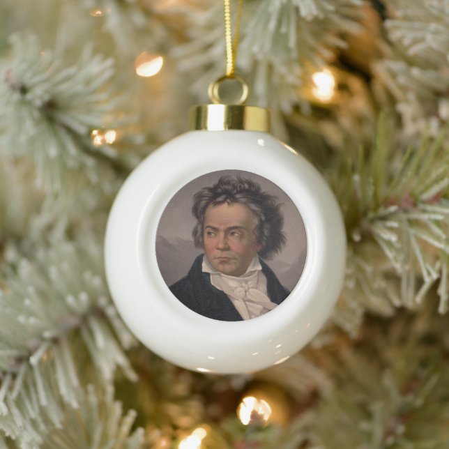 Boule En Céramique Maestro Ludwig Beethoven Compositeur de musique sy (Arbre)