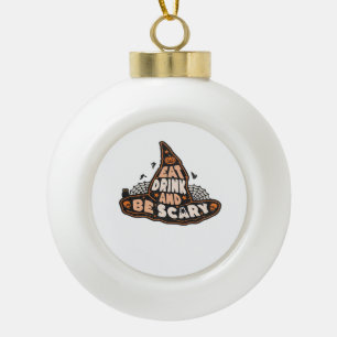 Boule En Céramique Manger Boire Et Être Sorcière Terrible Cadeau De H