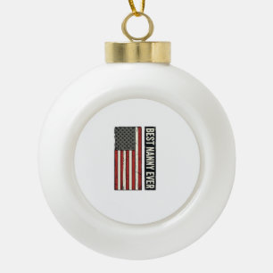 Boule En Céramique Meilleur design de chemise de drapeau vintage patr