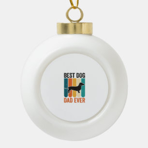 Boule En Céramique Meilleur Papa de Chien Ever Vintage Design de Chem