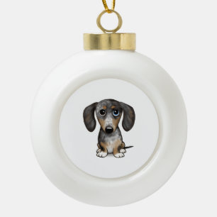 Boule En Céramique Merle Dapple Dachshund mignon chien Wiener