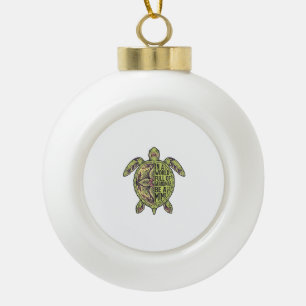 Boule En Céramique Mimi Grand-mère Tortue de mer Vintage floral shirt