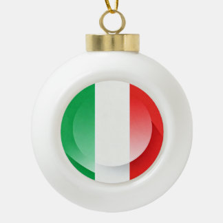 Boule En Céramique Minimalist Patriotic Ceramic Christmas Bauble
