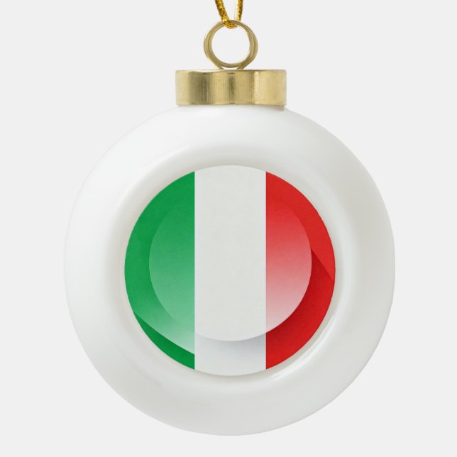 Boule En Céramique Minimalist Patriotic Ceramic Christmas Bauble (Devant)