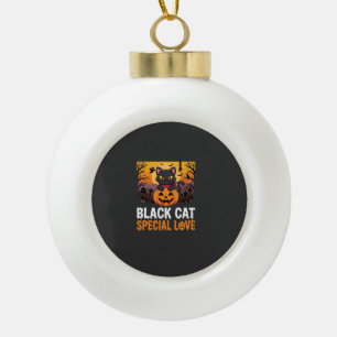 Boule En Céramique Modèle de citrouille d'amour spécial chat noir Hal