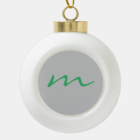 monogramme moderne tendance gris professionnel