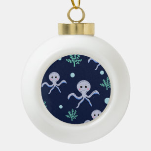 Boule En Céramique Motif de Pieuvre Mignonne