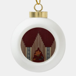 Boule En Céramique Motif déco avec fleur et flèche