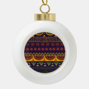 Boule En Céramique Motif tribal, polyvalent pour diverses utilisation