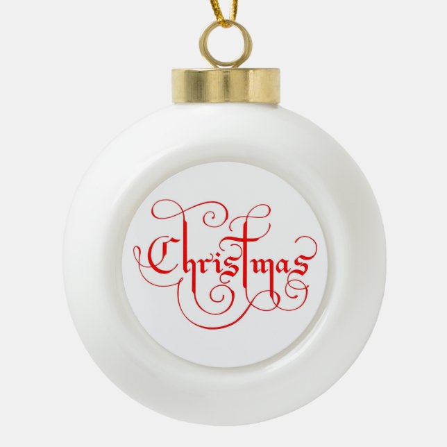 BOULE EN CÉRAMIQUE NOËL (Devant)