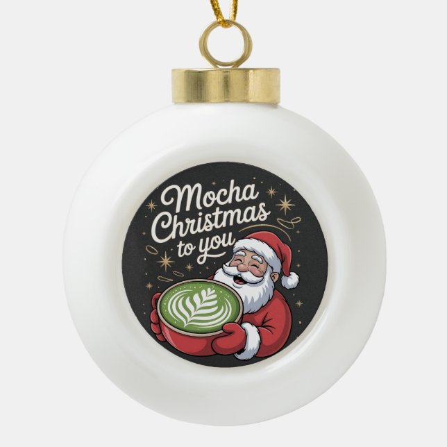 Boule En Céramique Noël 2026,  (Devant)