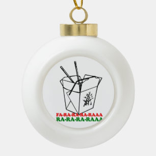 Boule En Céramique Noël chinois - humour de vacances - .png