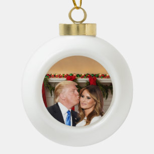 Boule En Céramique Noël d'atout : Donald et Melania