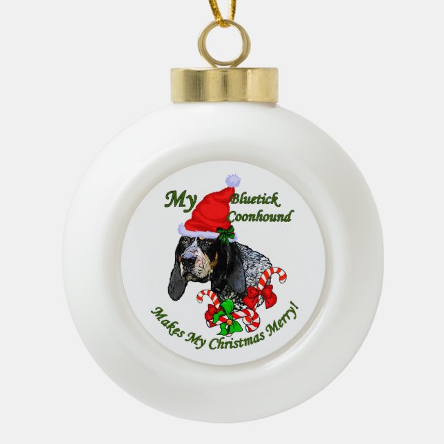 Boule En Céramique Noel de Noël blanc (Devant)