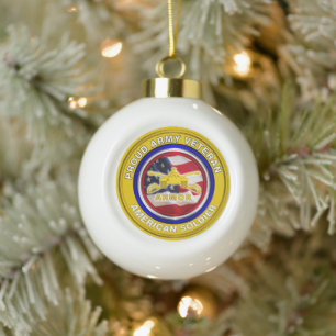 Boule En Céramique Noël des vétérans de l'armée blindée