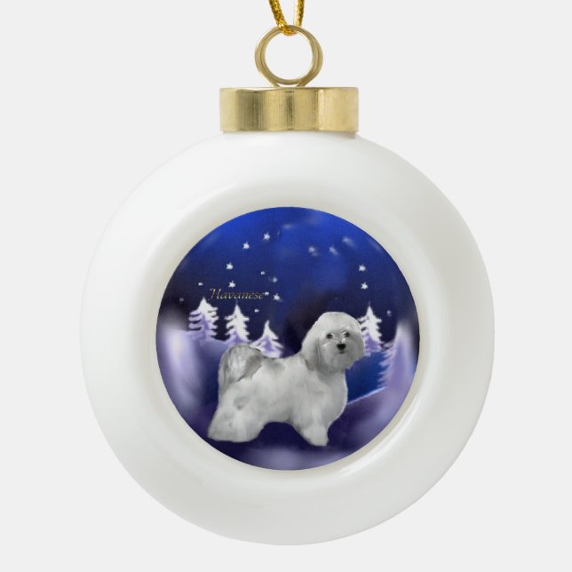 Boule En Céramique Noël Havanais (Devant)